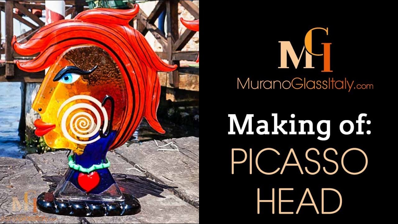 The Making of Picasso Heads – The Art of Venetian Glassmaking – Made in Venice, Italy