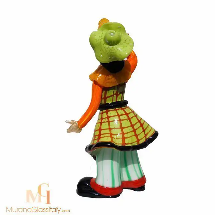 Boozy – 威尼斯玻璃小丑工艺品 – 产品背面图