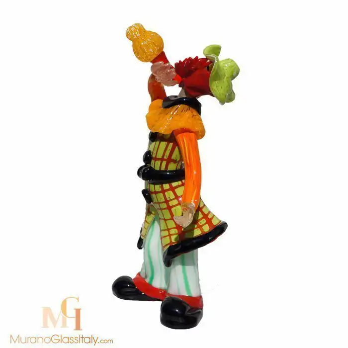 Boozy – 威尼斯玻璃小丑工艺品 – 产品侧面图