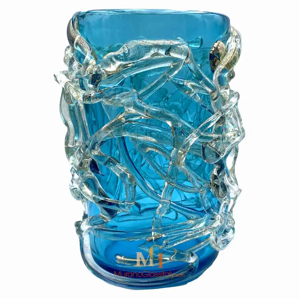 Oceania 2 – Murano Blue Vase