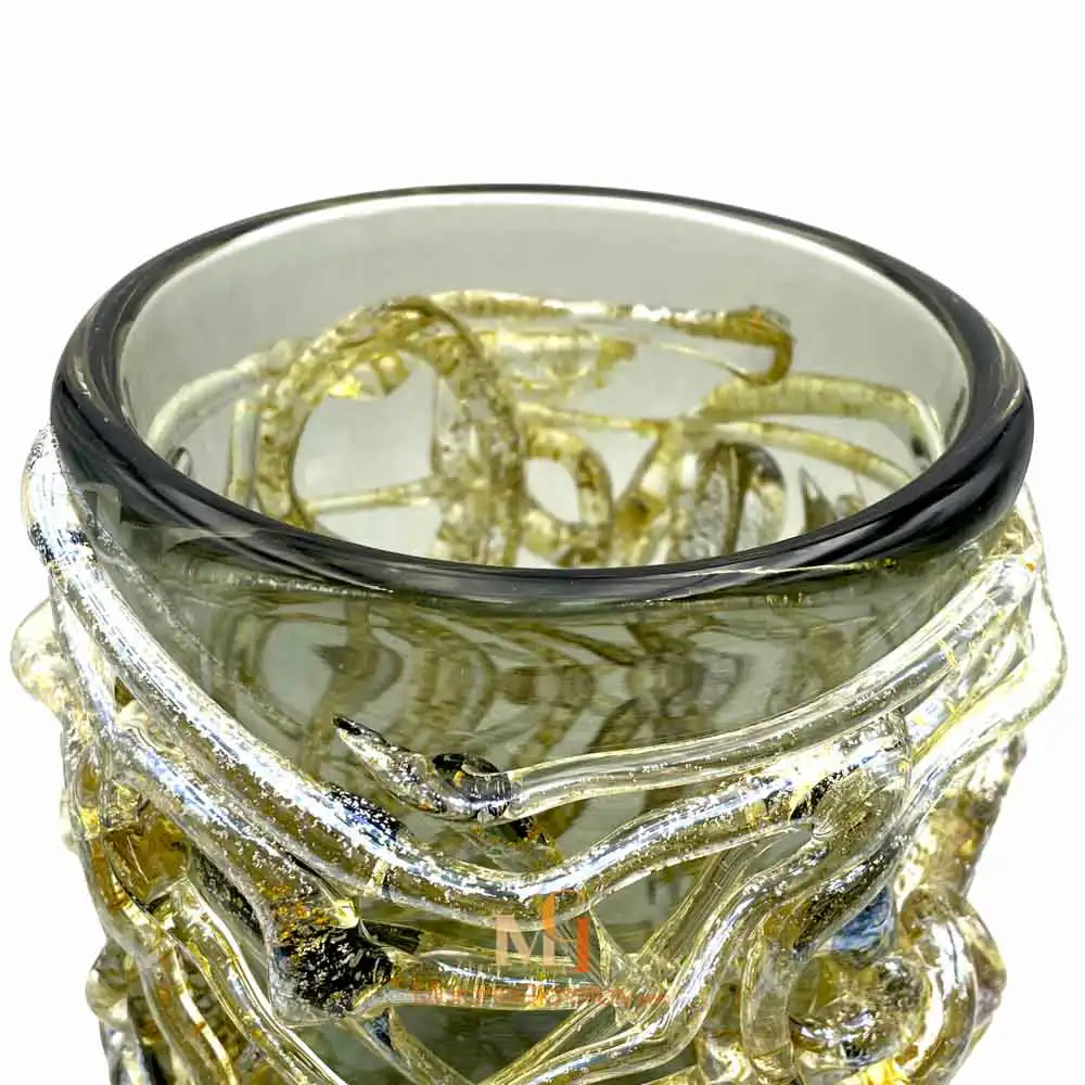 Oceania Fume 3 – Murano Blue Vase