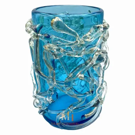 ムラーノガラス　formia 花瓶　フラワーベース　ブルー ムラーノ ブルーベース - オンラインショップ - OFFICIAL MURANO STORE