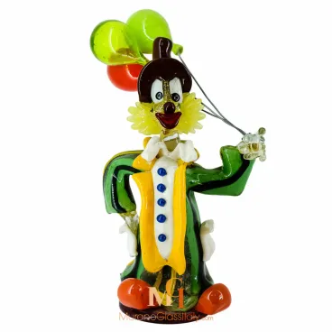 blown glass clown