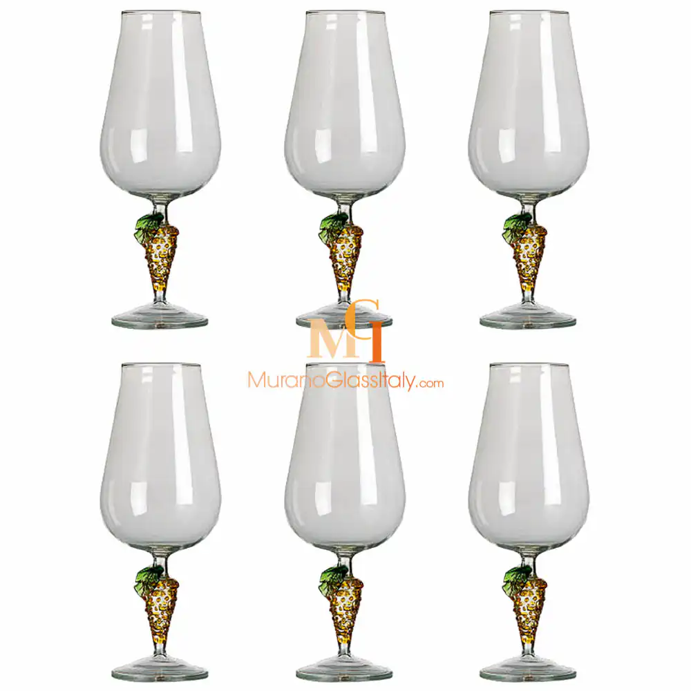 Verre Vin Murano - Vue de Face verre vin murano