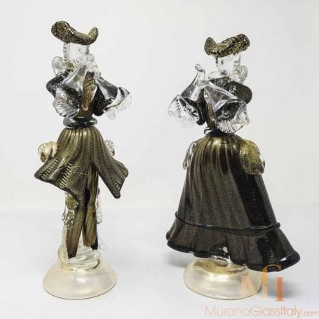 イタリア雑貨・ガラスコレクション【MURANOGLASS 金彩人形　貴婦人】 イタリア雑貨・ガラスコレクション【MURANOGLASS 金彩人形 貴婦人】