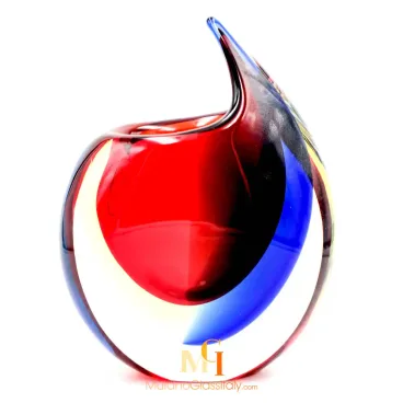 Vase Verre Soufflé Vintage