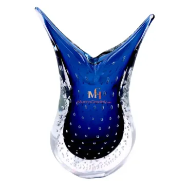 Murano Glass Vase Blue