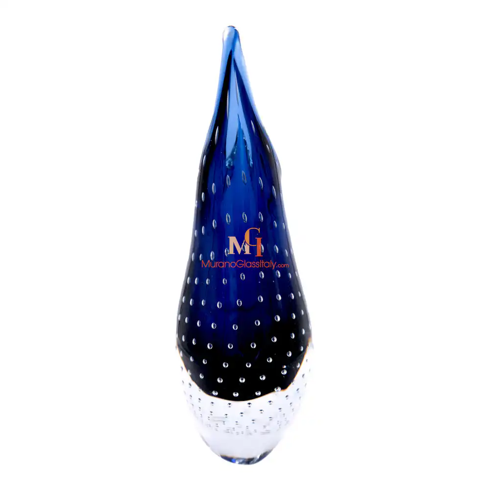 Indaco 4 – Murano Glass Vase Blue Murano Glass Vase Blue