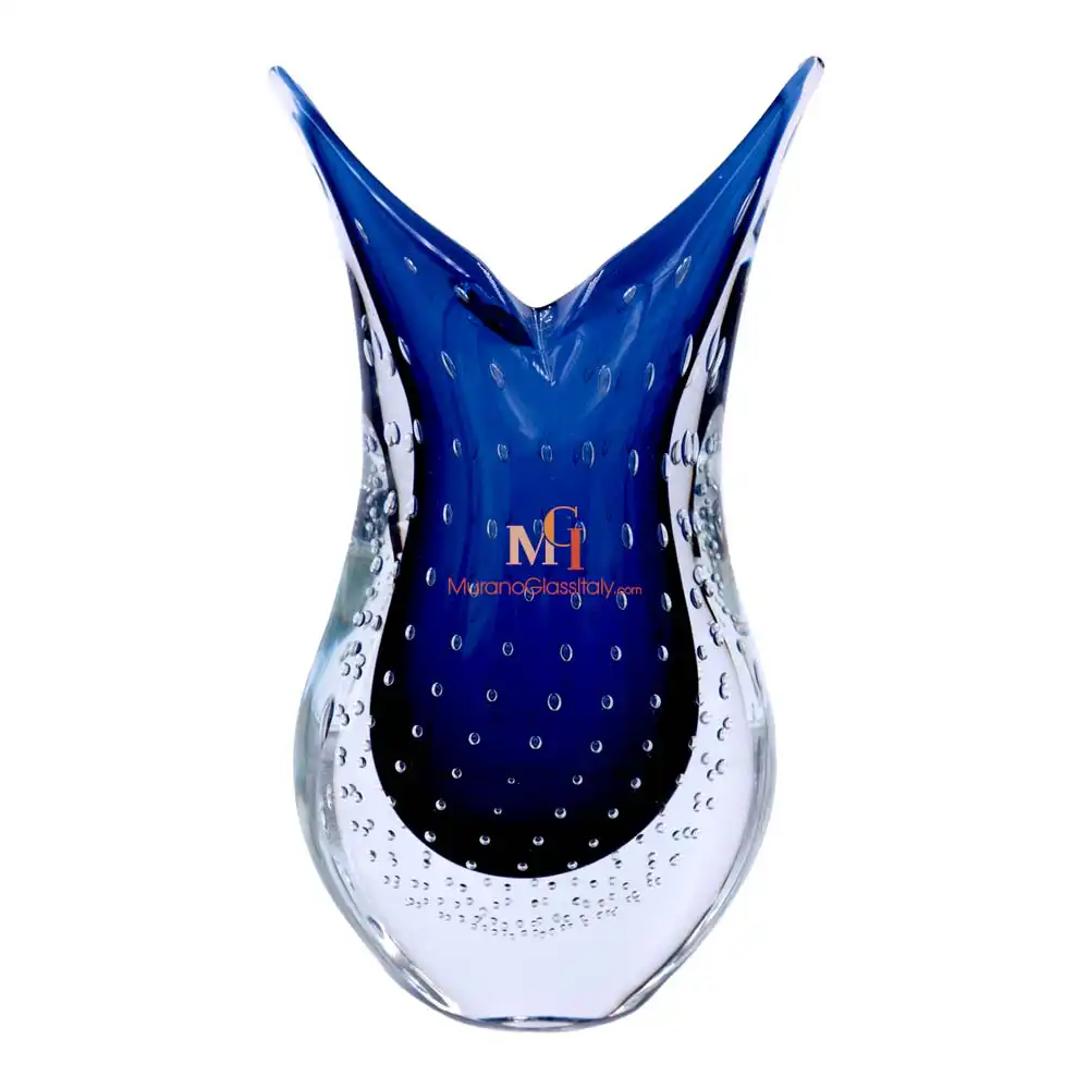 Indaco - Murano Glass Vase Blue Murano Glass Vase Blue
