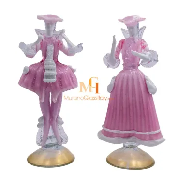 Pompadour Pink - Italian Glass Figurine