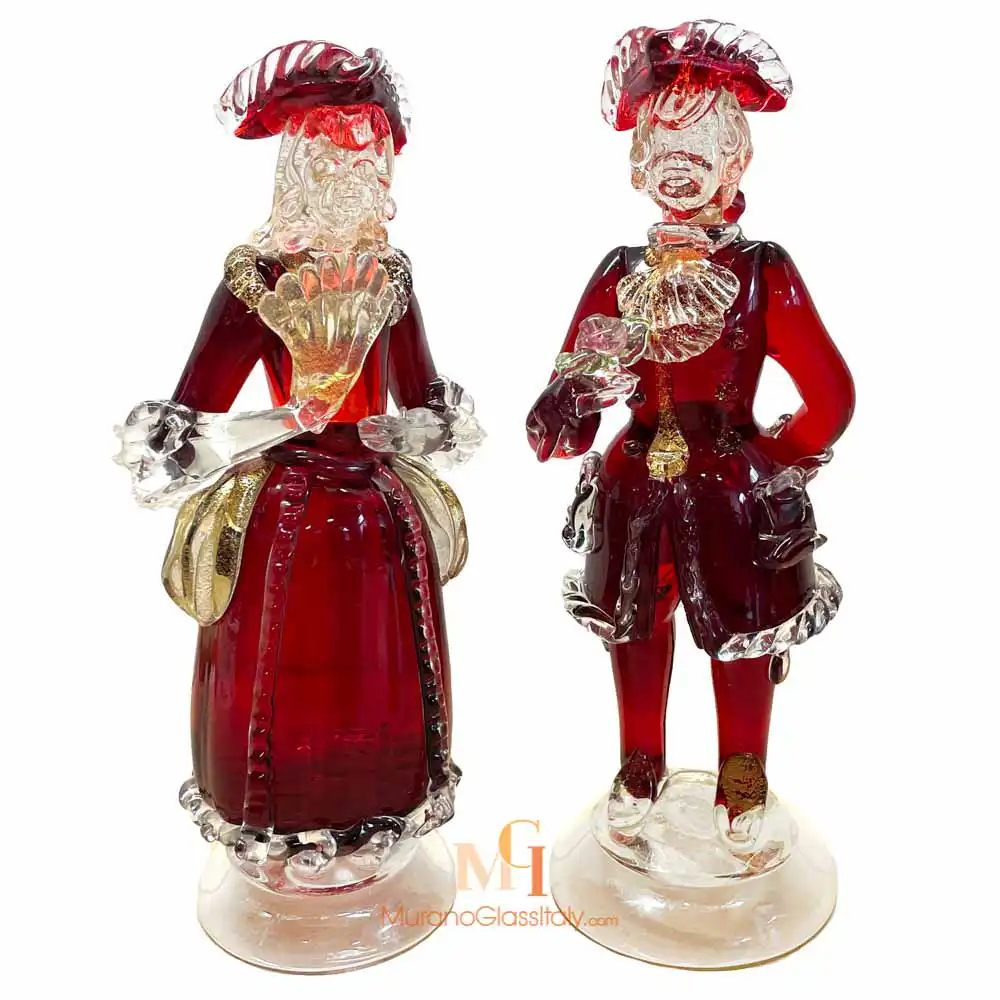 Venezianische Masken - Glasfiguren Glasfiguren