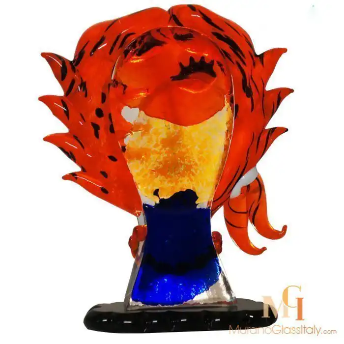 Giulia – Skulptur Rot – 28cm – Rückansicht