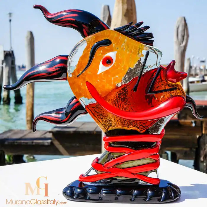 Amoroso 产品正面图 进口吹制玻璃雕塑饰品