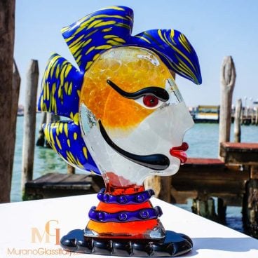 visage femme murano