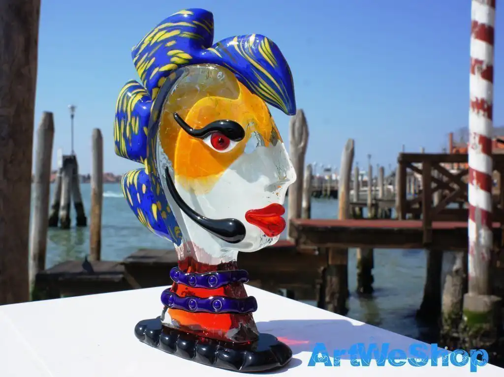 Visage Femme Murano Francesca – Vue de Côté