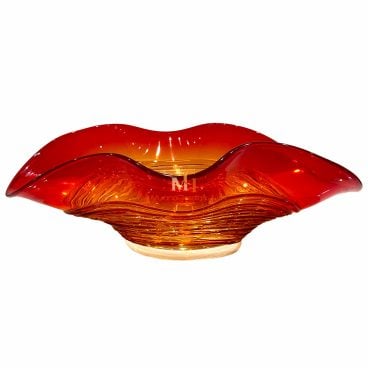 Murano Glass Bowl Red