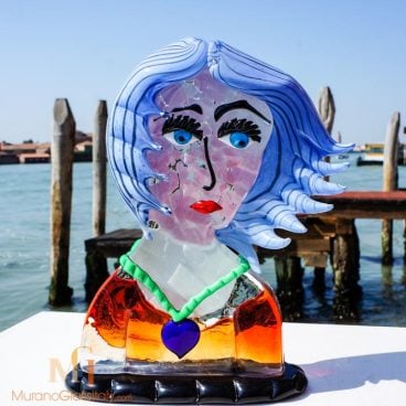 murano glass head