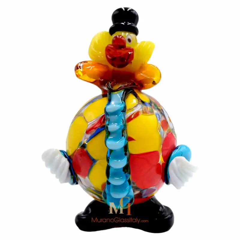 Стеклянное украшение в виде клоуна