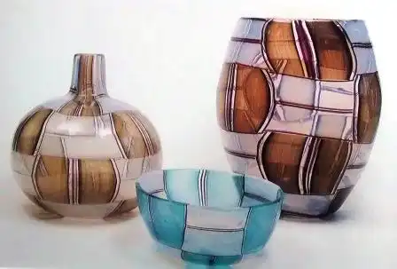 Parabolic blown glass to glass tesserae