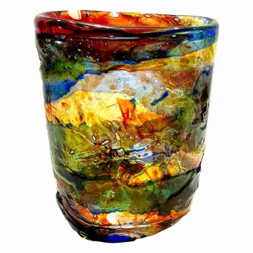 Green Murano Glass Vase