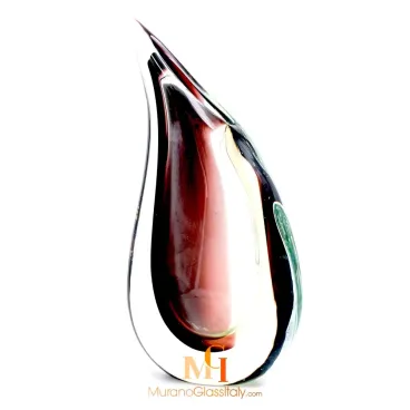 Sommerso Murano Vase
