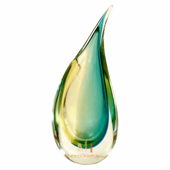 Sommerso Murano Vase