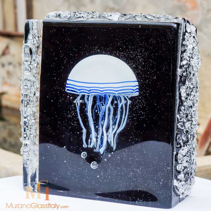 glass jellyfish sculpture