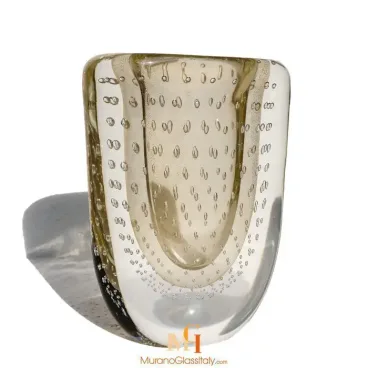 murano glass flower vase