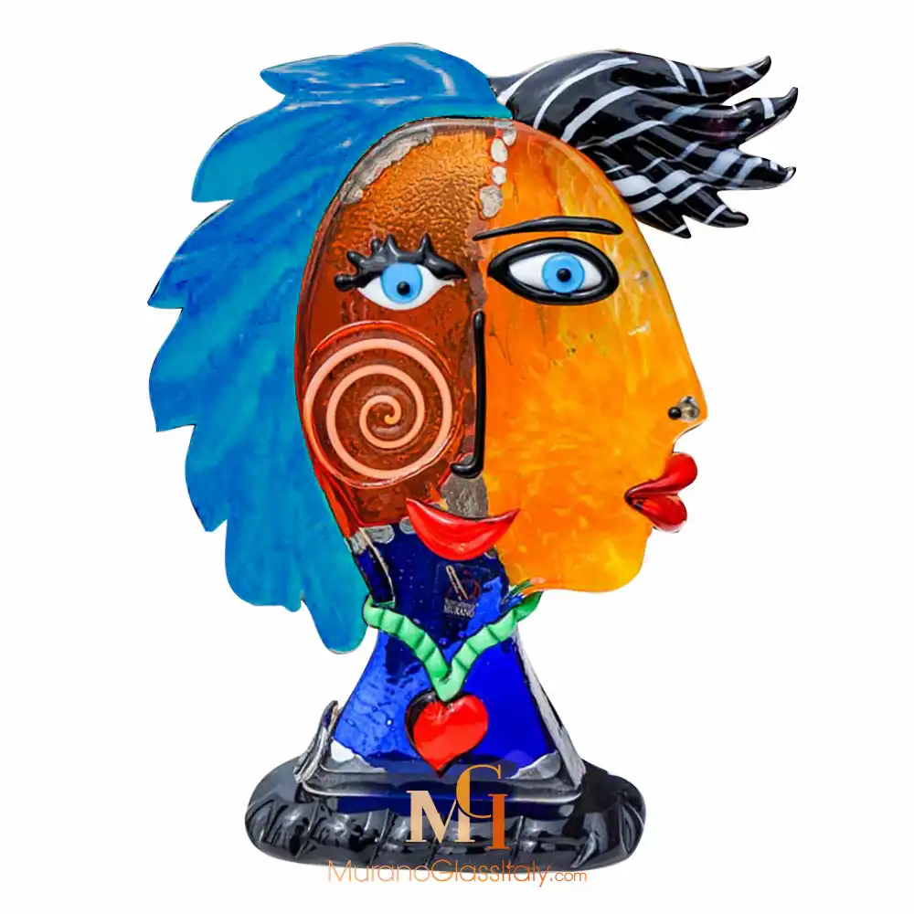 Marriage-blue (2) Marriage Glass Sculpture