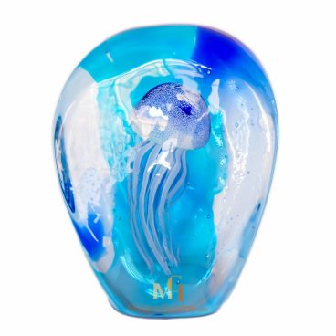 Colorful Jellyfish Glass Art