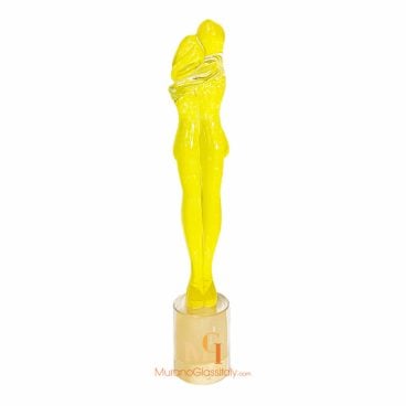 Amber Murano Glass Couple