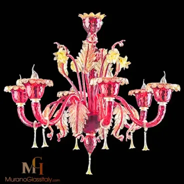 نجف من الكريستال الأحمر 