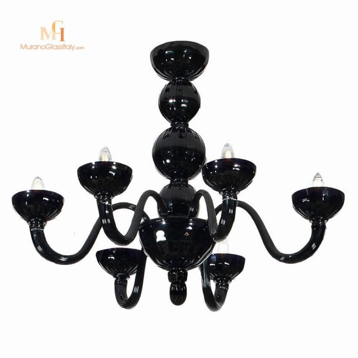 black murano chandelier