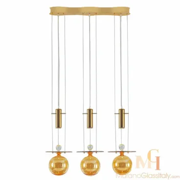 glass orb chandelier