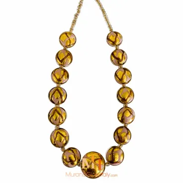 Dream Rose - Verre de Murano Collier