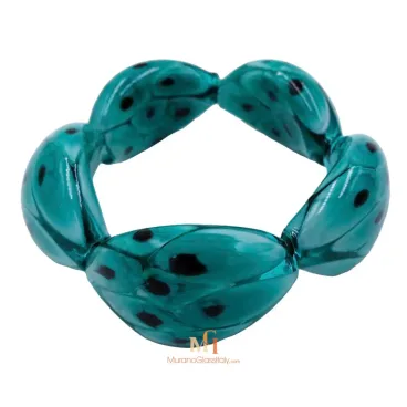ジョイエロ・グリーン - ムラノグラス・ブレスレット