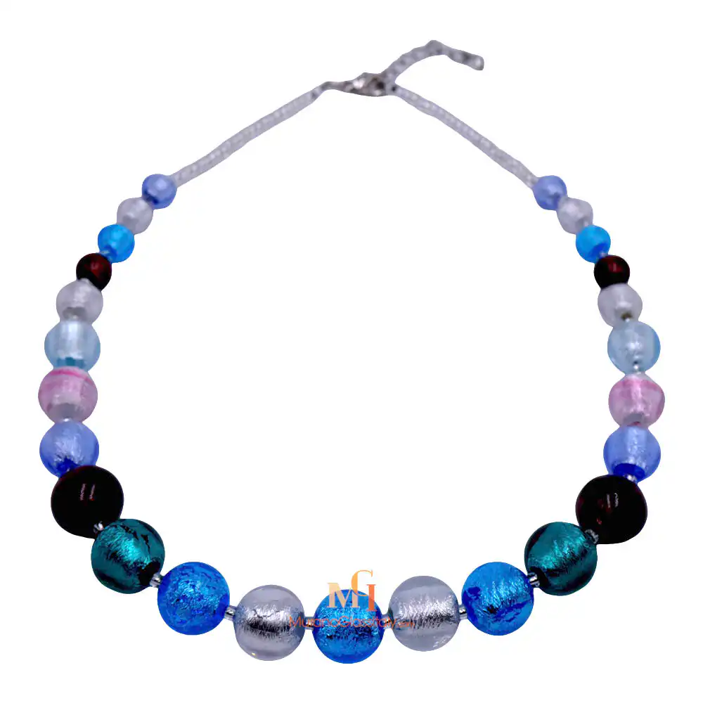 Glam 2 – Murano Glass Beads Necklace Murano Glass Beads Necklace