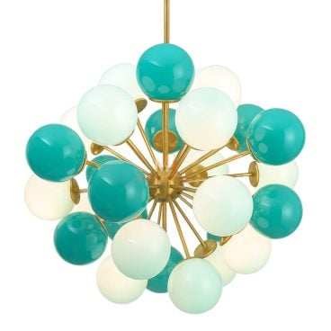 Glass Orb Chandelier