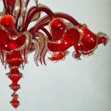 Red Murano Chandelier