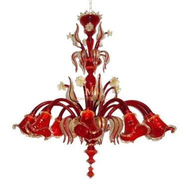 Red Murano Chandelier