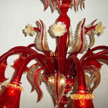 Red Murano Chandelier