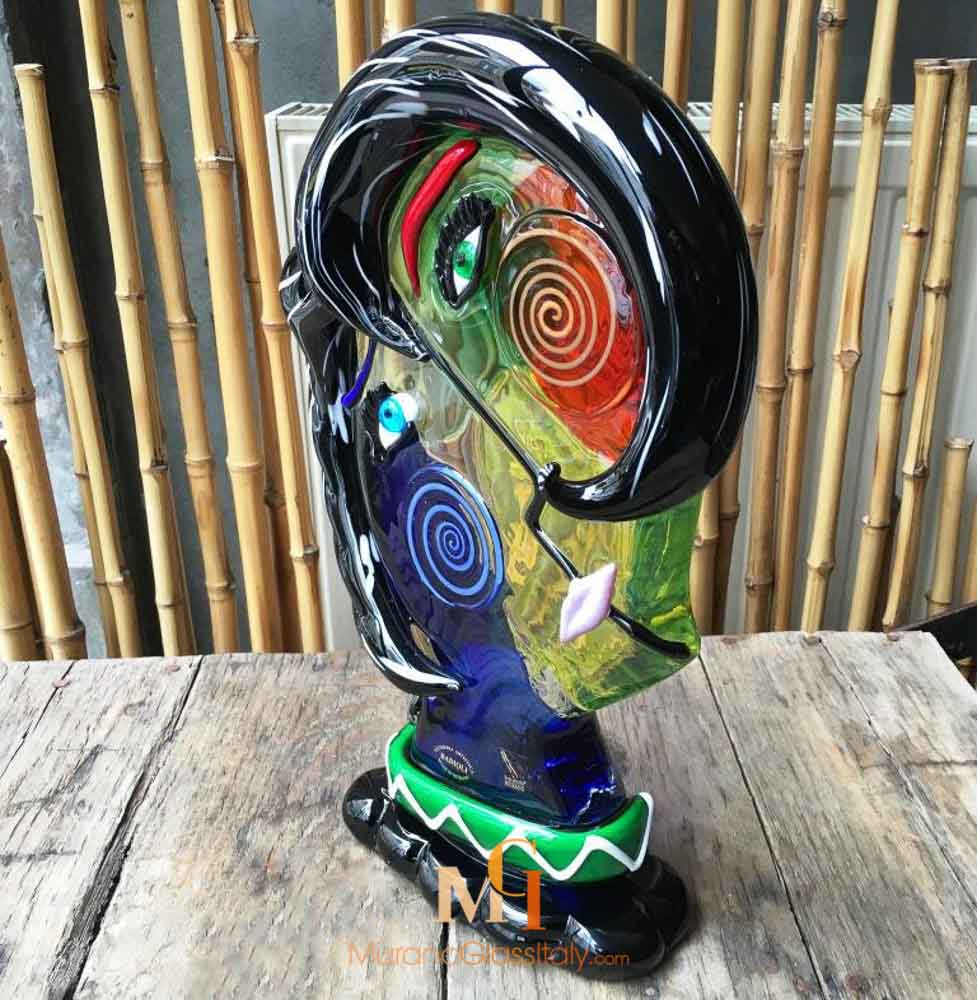 Murano Glass Picasso Head - Buy Now