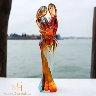 murano glass lovers sculpture