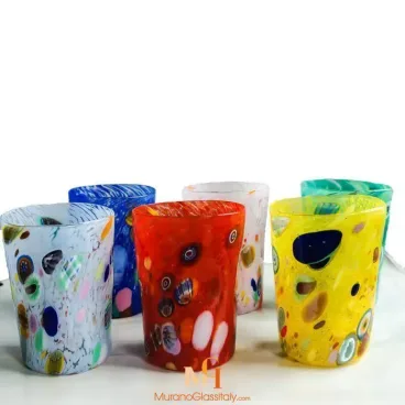 murano trinkgläser bunt