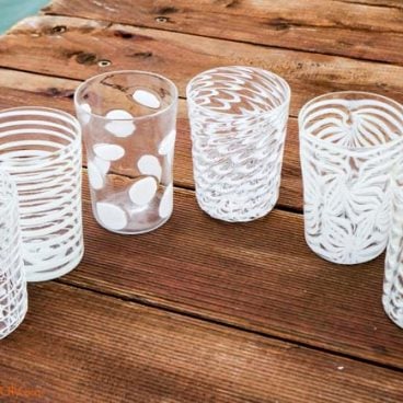 venetian glass tumblers