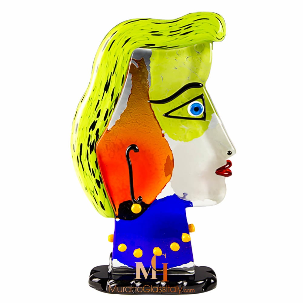 Murano Glass Picasso Head - Buy Now