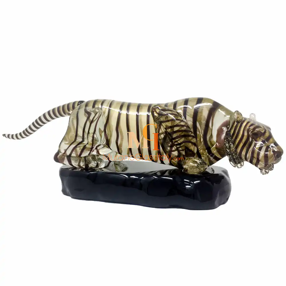 Murano glass tiger - Main murano glass tiger