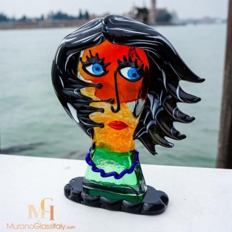 置物 Murano glass, Venetian glass 42cm & 32 Veronica-front-view-455x455.jpg