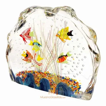 Murano Blue Glass Aquarium