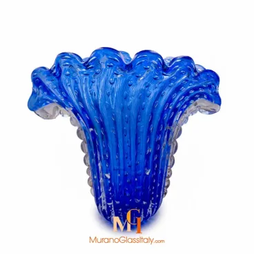 Murano Sommerso Glass Vase
